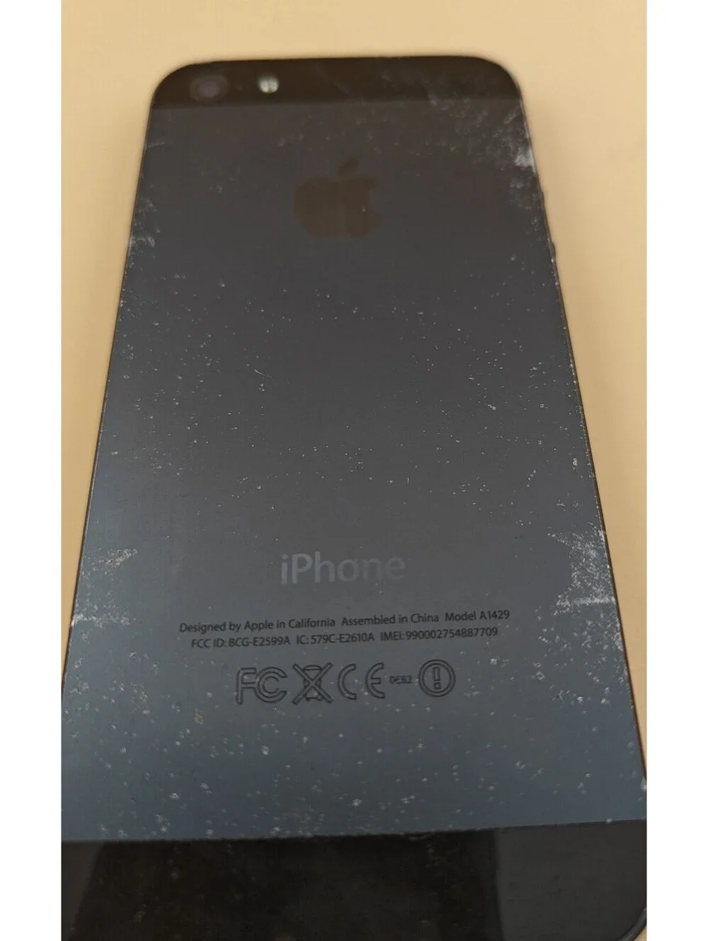 Apple iPhone 5 A1429 16GB Black Slate Needs Battery Parts/Repair As-Is